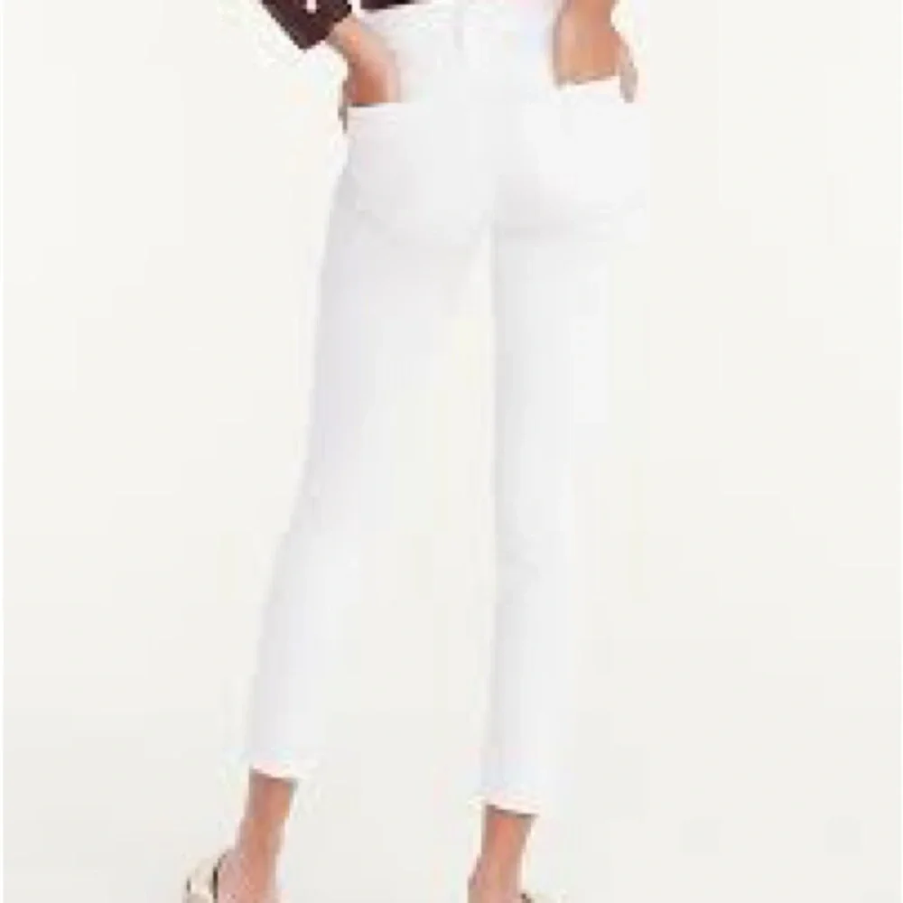 J. Crew 9” mid-rise toothpick jean in white Sz 29 stretch ankle length skinny